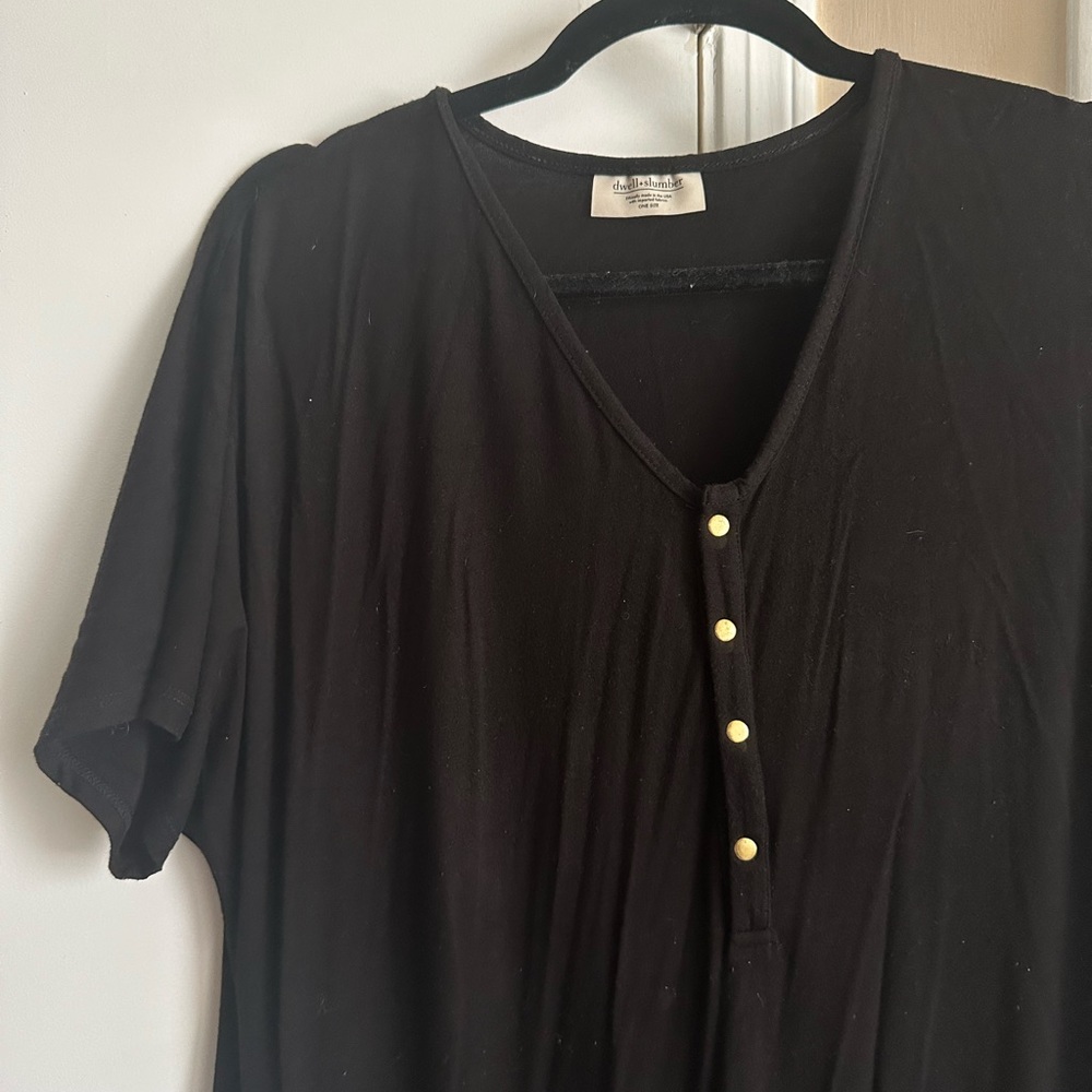 Black Dwell and Slumber Swing Dress